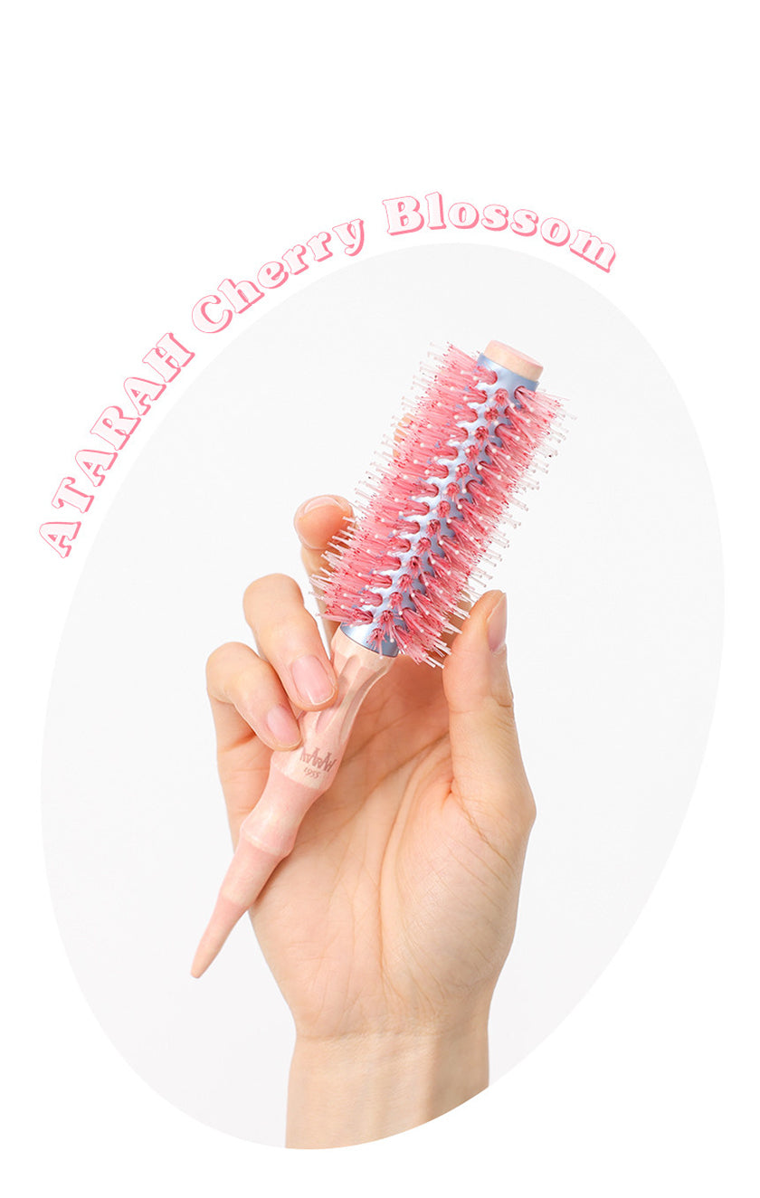ATARAH Cherry Blossom Hair Roll Brushes (19, 22, 32mm)