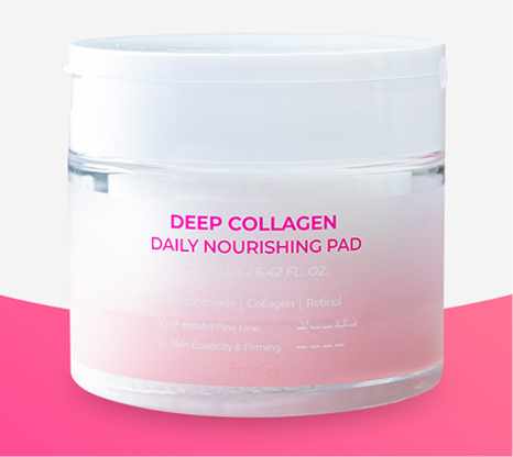 FREEGO RETINOL COLLAGEN DAILY NOURISHING TONER PAD (100 PADS)