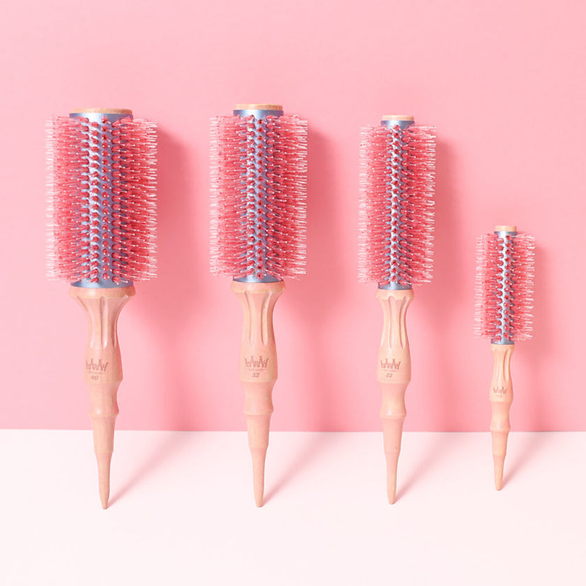 ATARAH Cherry Blossom Hair Roll Brushes (19, 22, 32mm)